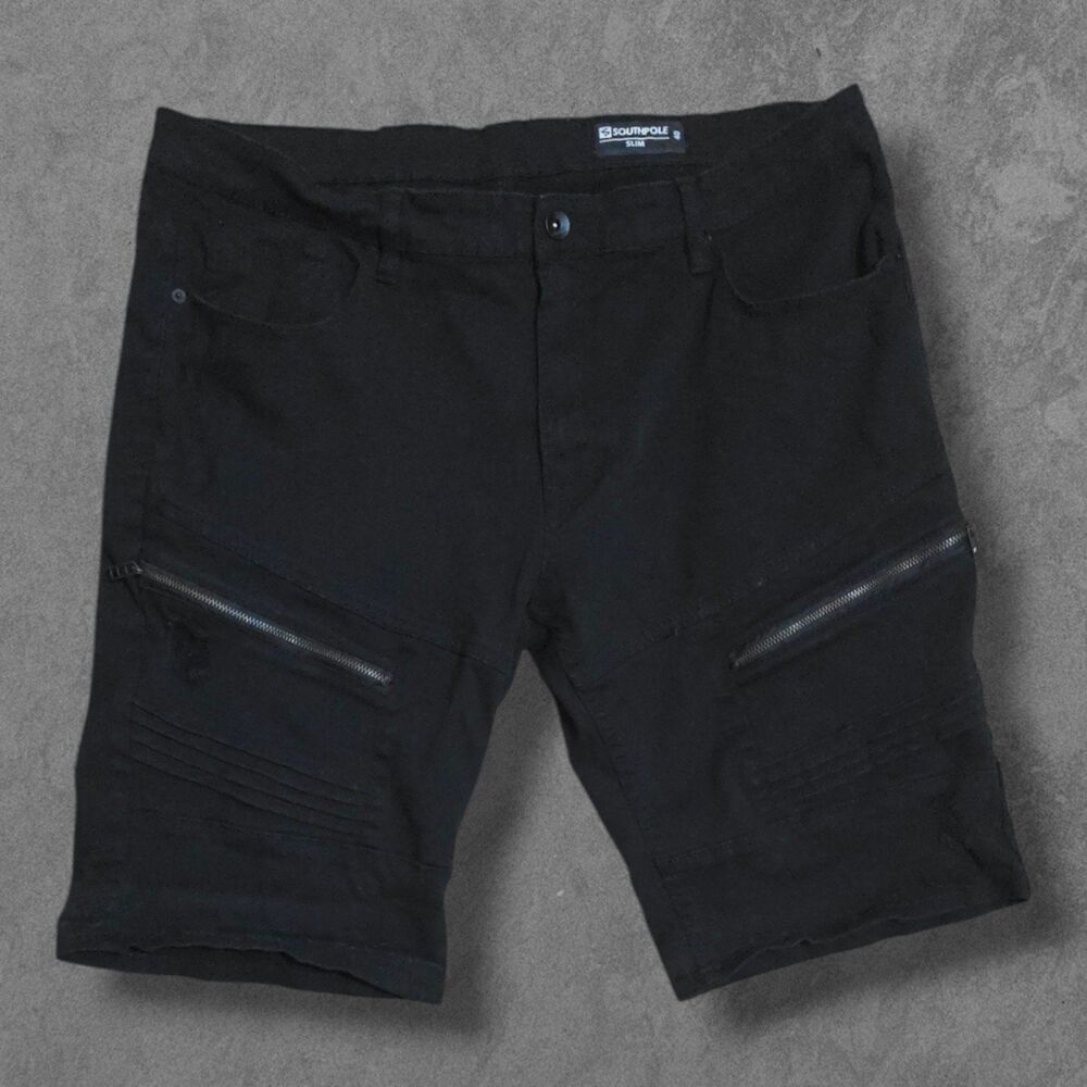 Y2k SouthPole Embellished Shorts Slim Fit W40